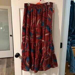 Daniel Rainn Adeline Tiered Midi Skirt